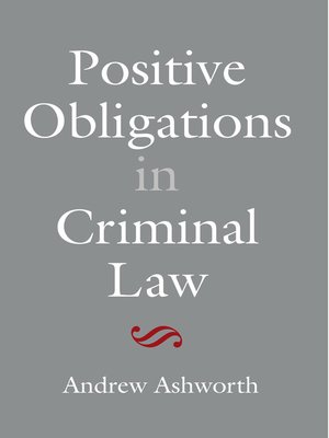 cover image of Positive Obligations in Criminal Law